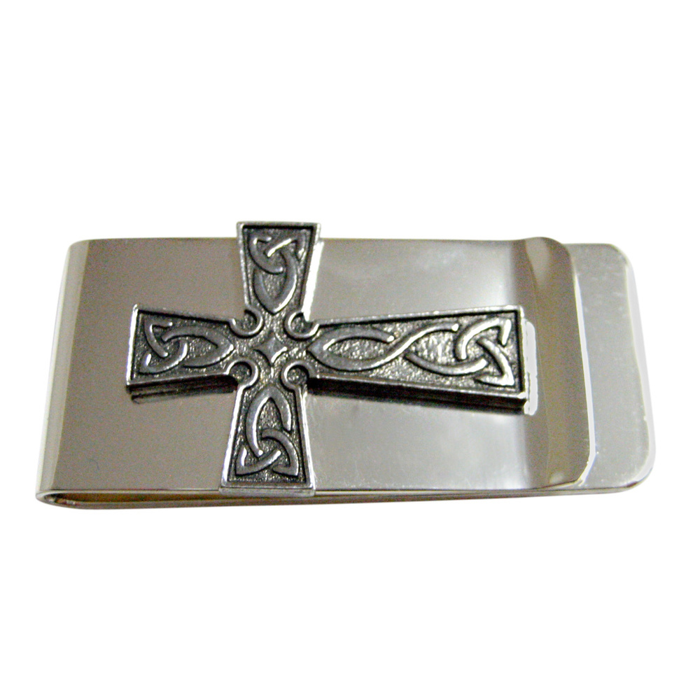 Celtic Design Large Cross Money Clip